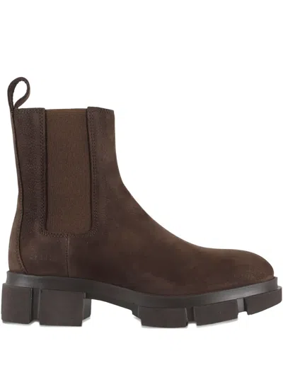 Copenhagen Studios Elastic-panel Chelsea Boots In Brown