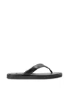 Copenhagen Studios Leather Flat Sandals In Black