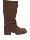 Copenhagen Studios Lug-sole Boots In Brown