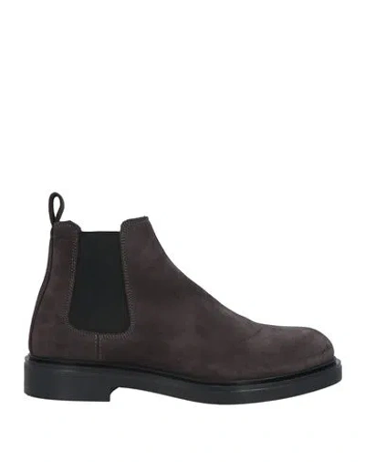 Copenhagen Studios Man Ankle Boots Charcoal Size 9 Leather In Grey