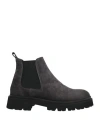 Copenhagen Studios Man Ankle Boots Charcoal Size 9 Leather In Grey