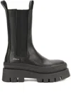 Copenhagen Studios Platform Flat Boots In Black