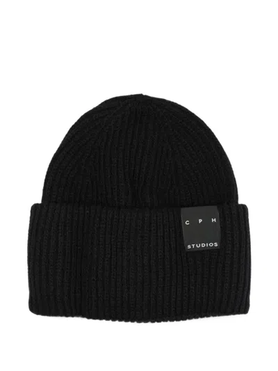 Copenhagen Studios Ribbed-knit Beanie Hat In Pattern