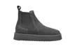 Copenhagen Studios Suede Boots With Chunky Sole In Smoke In Grey