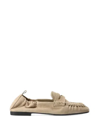 Copenhagen Studios Suede Slip-on Loafers In Brown