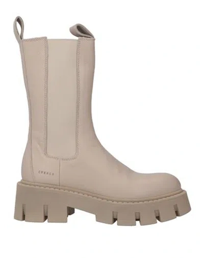 Copenhagen Studios Woman Ankle Boots Beige Size 10 Calfskin In Sand