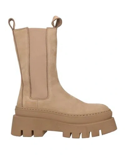 Copenhagen Studios Woman Ankle Boots Beige Size 8 Leather In Neutral
