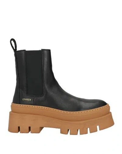 Copenhagen Studios Woman Ankle Boots Black Size 6 Leather