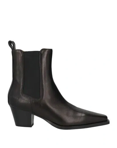 Copenhagen Studios Woman Ankle Boots Black Size 6 Leather