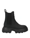 Copenhagen Studios Woman Ankle Boots Black Size 7 Calfskin, Rubber In Black