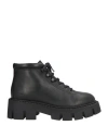 Copenhagen Studios Woman Ankle Boots Black Size 7 Leather In Black