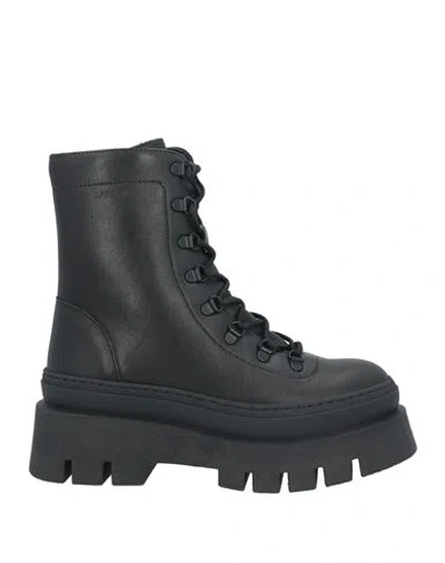 Copenhagen Studios Woman Ankle Boots Black Size 8 Calfskin