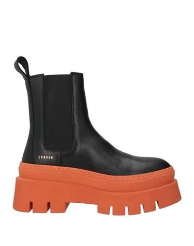 Copenhagen Studios Woman Ankle Boots Black Size 8 Calfskin