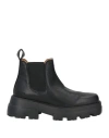 Copenhagen Studios Woman Ankle Boots Black Size 8 Calfskin In Black