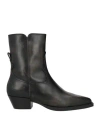 Copenhagen Studios Woman Ankle Boots Black Size 8 Leather In Black