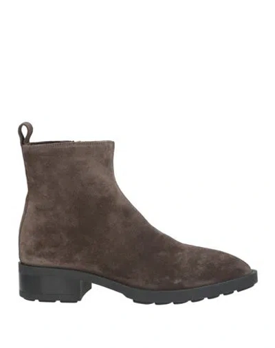 Copenhagen Studios Woman Ankle Boots Charcoal Size 9 Leather In Brown