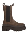 Copenhagen Studios Woman Ankle Boots Dark Brown Size 7 Soft Leather In Brown