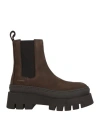 Copenhagen Studios Woman Ankle Boots Dark Brown Size 7 Soft Leather In Brown