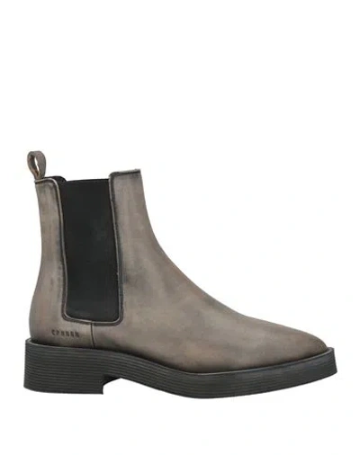 Copenhagen Studios Woman Ankle Boots Grey Size 8 Calfskin