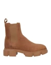 Copenhagen Studios Woman Ankle Boots Tan Size 6 Leather In Brown