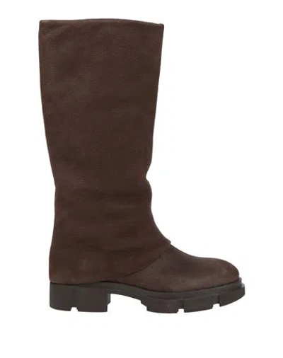 Copenhagen Studios Woman Boot Chocolate Brown Size 8 Leather