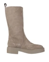 Copenhagen Studios Woman Boot Taupe Size 8 Leather In Grey