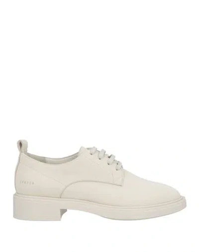 Copenhagen Studios Woman Lace-up Shoes Light Grey Size 7 Leather