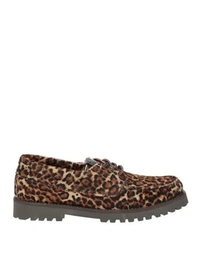 Copenhagen Studios Woman Lace-up Shoes Camel Size 8 Leather In Brown