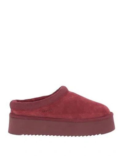 Copenhagen Studios Woman Mules & Clogs Burgundy Size 7 Leather