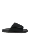 Copenhagen Studios Woman Sandals Black Size 6 Textile Fibers In Black