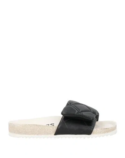 Copenhagen Studios Woman Sandals Black Size 7 Leather