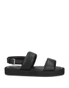 Copenhagen Studios Woman Sandals Black Size 8 Leather In Black