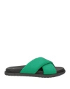 Copenhagen Studios Woman Sandals Green Size 8 Textile Fibers