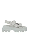 Copenhagen Studios Woman Sandals Light Grey Size 6 Soft Leather