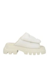 Copenhagen Studios Woman Sandals Off White Size 8 Leather In Off White