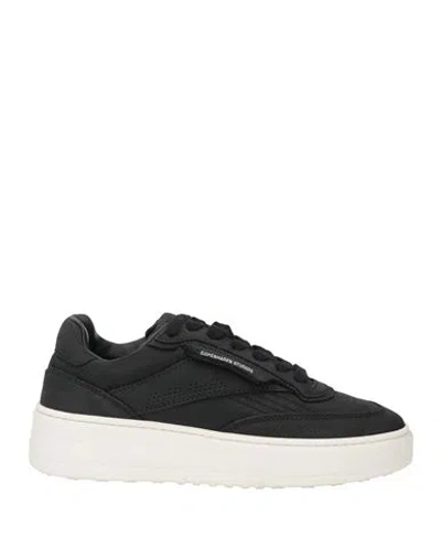 Copenhagen Studios Woman Sneakers Black Size 8 Leather In Animal Print