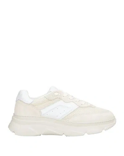 Copenhagen Studios Woman Sneakers Cream Size 8 Leather, Textile Fibers In Neutral