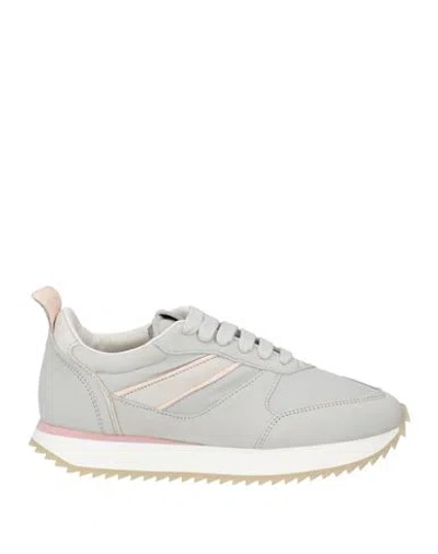 Copenhagen Studios Woman Sneakers Light Grey Size 6 Leather, Textile Fibers