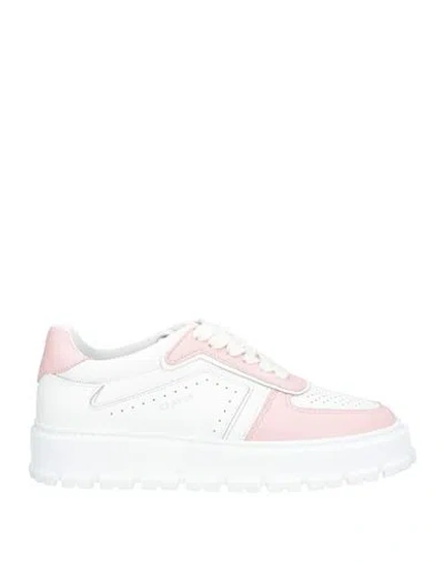 Copenhagen Studios Woman Sneakers Light Pink Size 8 Soft Leather In White