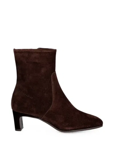 Copenhagen Suede Ankle Boots In Brown