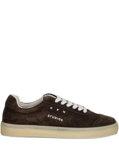 Copenhagen Suede Lace-up Sneakers In Brown