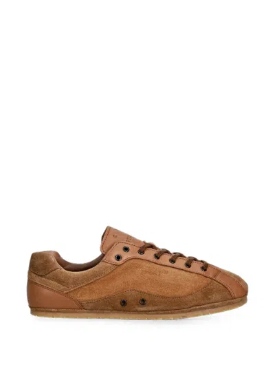 Copenhagen Suede Leather-panelled Sneakers In Blue