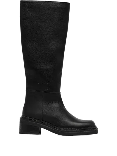 Copenhagen Zip-fastening Knee-high Boots In Black