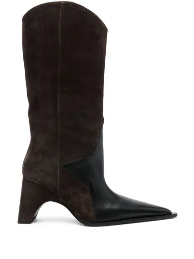 Coperni 100mm Bridge Boots In Brown