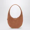 Coperni Oval Shape Suede Leather Swipe Bag