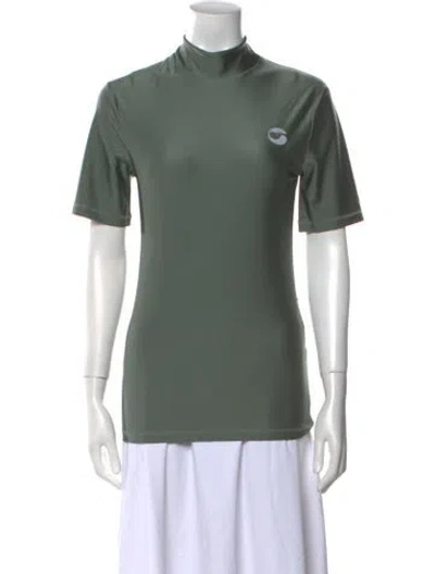 Pre-owned Coperni 2023 Turtleneck T-shirt W/ Tags In Green
