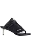 Coperni 60mm Open Thong Sandals In Gray
