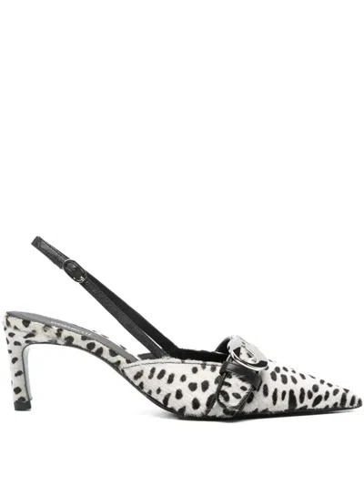 Coperni 65mm Slingback Pumps In White