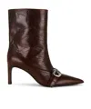 Coperni Ankle Heeled Belt Boot In Brown