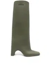 Coperni Green Rubber Bridge Tall Boots In Green